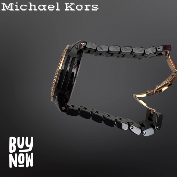 Michael Kors black ceramic ladies watch - Picture 5 of 6